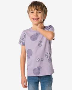 Kinder-T-Shirt, Zitrusfrucht violett