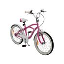 Bild 1 von Actionbikes Kinderfahrrad Cruiser 20 Zoll, Rosa/Türkis, verstellbar, Seitenständer, V-Brake-Bremsen (Rosa)