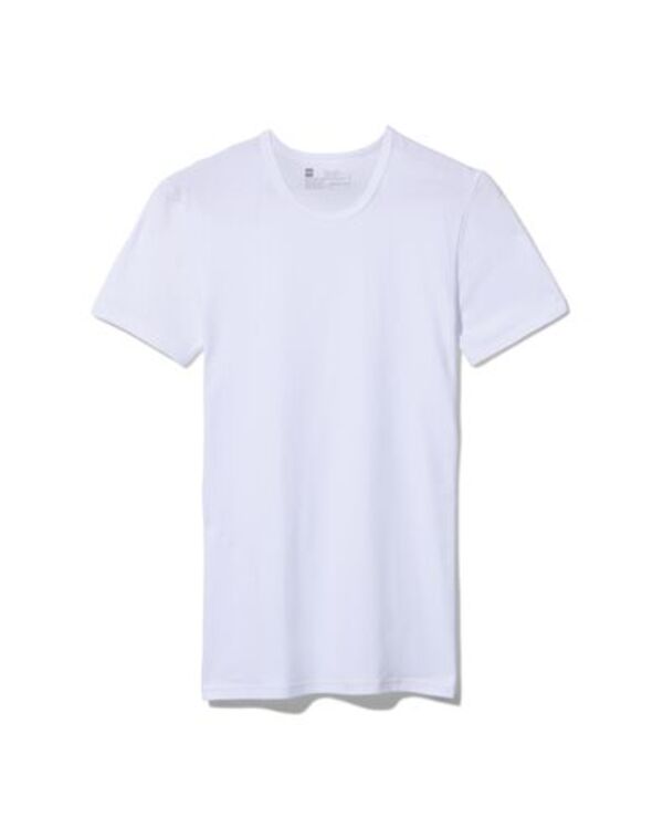 Bild 1 von 2er-Pack Herren-T-Shirts, Slim Fit, Rundhalsausschnitt, nahtlos weiß