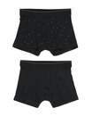 Bild 2 von 2er-Pack Herren-Boxershorts, kurz, mit Bambus, Long Lasting, grafisches Muster schwarz