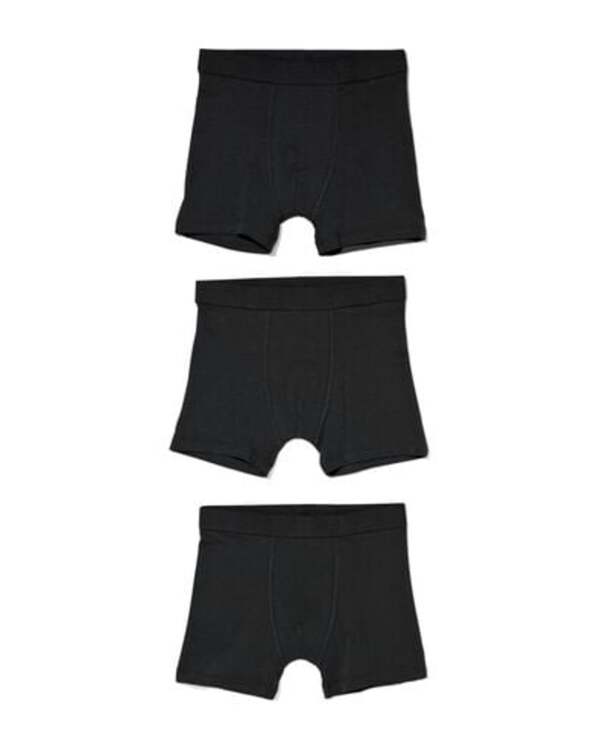 Bild 1 von 3er-Pack Kinder-Boxershorts, Basic, Baumwolle/Elasthan schwarz