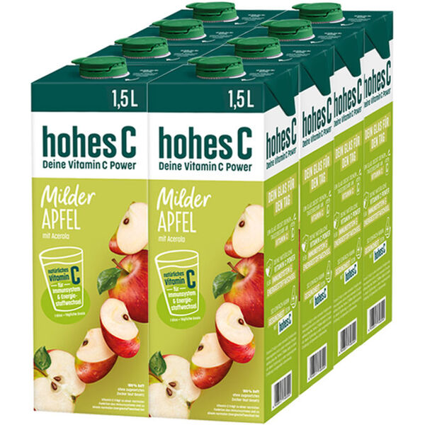 Bild 1 von Hohes C Milder Apfelsaft, 8er Pack