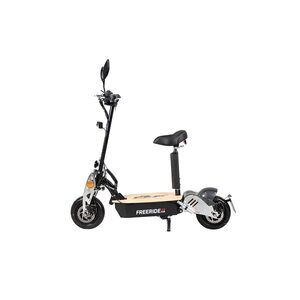 eFlux Freeride X2, E-Scooter mit Straßenzulassung, Hub-Version, Sitz, 2500 Watt, 45 km/h, Easy-Fold (Schwarz)