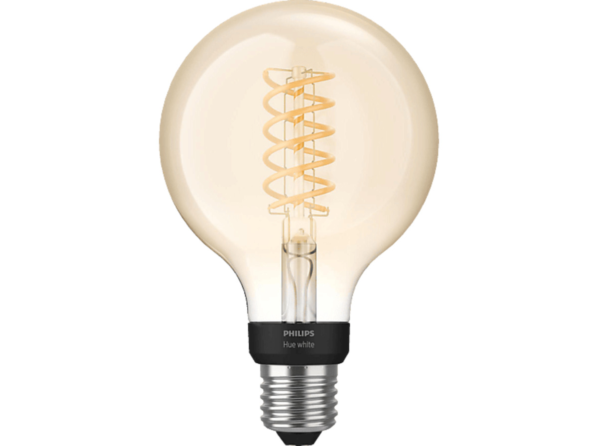 Bild 1 von PHILIPS PHue White E27 Filament Globe Bluetooth LED Lampe Warmweiß, Transparent