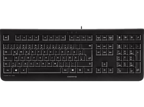 Bild 1 von CHERRY KC 1000, Tastatur, Standard, Sonstiges, kabelgebunden, Schwarz, Schwarz