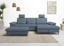 Bild 1 von Places of Style Ecksofa Costello L-Form, incl. Sitztiefenverstellung und Armlehnfunktion, incl. 3 Nierenkissen