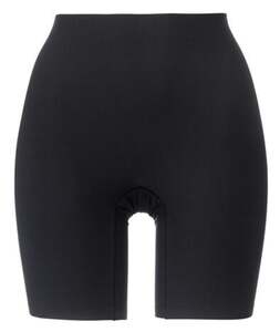 Radlerhose, mittelstark figurformend, hohe Taille schwarz