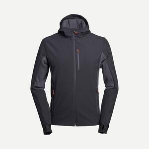 Softshelljacke Herren winddicht warm Wandern - MT500 schwarz Schwarz