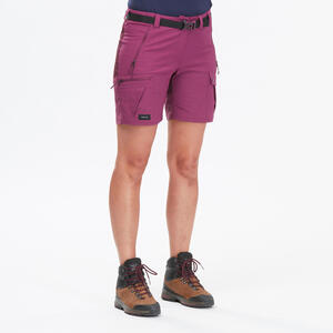 Trekkingshorts Bergtrekking MT500 Damen violett