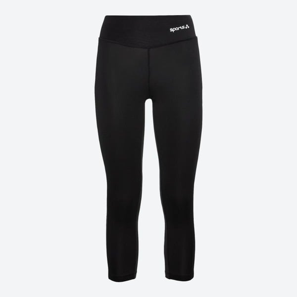 Bild 1 von Damen-Sportleggings mit Kontrast-Einsätzen, Black