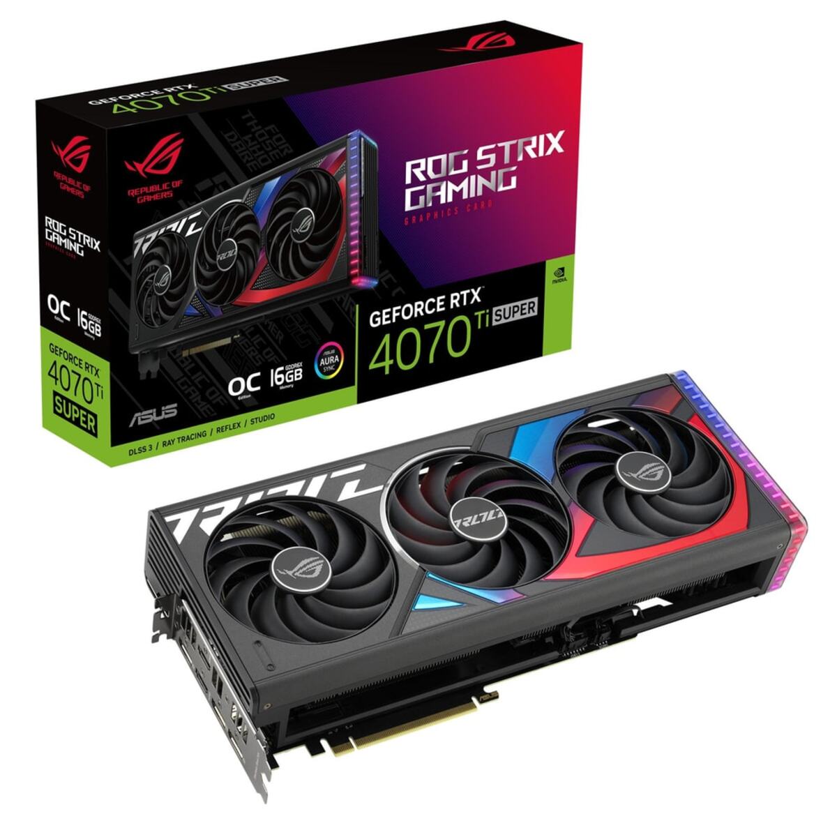 Bild 1 von ROG Strix GeForce RTX 4070 Ti SUPER Gaming OC 16 GB GDDR6X