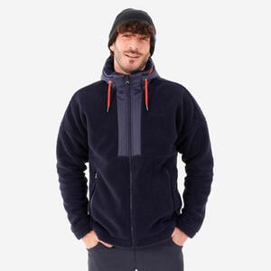 Fleecejacke warm Winterwandern - SH900 Blau