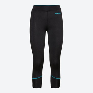 Damen-Sportleggings mit Kontrast-Nähten, Black