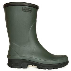 Gummistiefel 300 Neopren warm Braun|grün