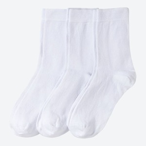 Premium-Socken mit Piqué-Bund, 3er-Pack, White