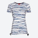 Bild 1 von Damen-Fitness-T-Shirt mit Streifendesign, White