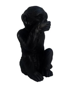 Deko-Affe, verschiedene Ausführungen, ca. 16 cm, schwarz