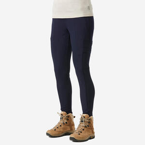 Leggings Backpacking Travel 500 robust Damen marineblau Blau