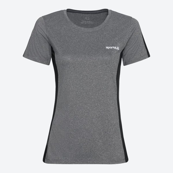 Bild 1 von Damen-Funktions-T-Shirt mit Kontrast-Einsätzen, Gray