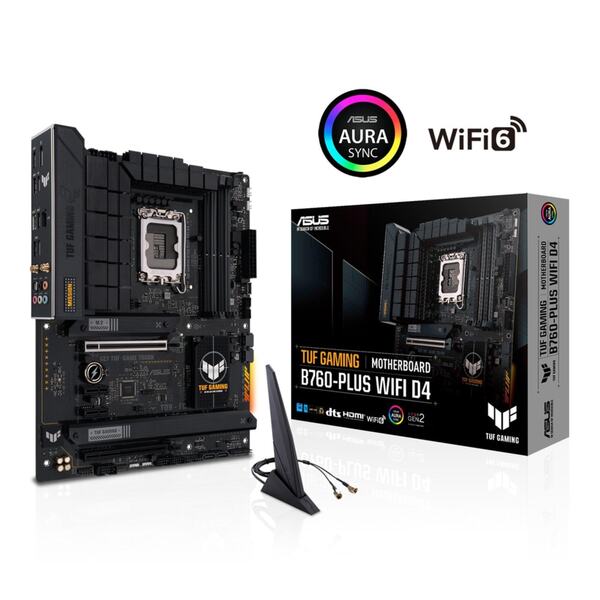 Bild 1 von TUF GAMING B760-PLUS WIFI D4, DDR4, LGA 1700, ATX Mainboard