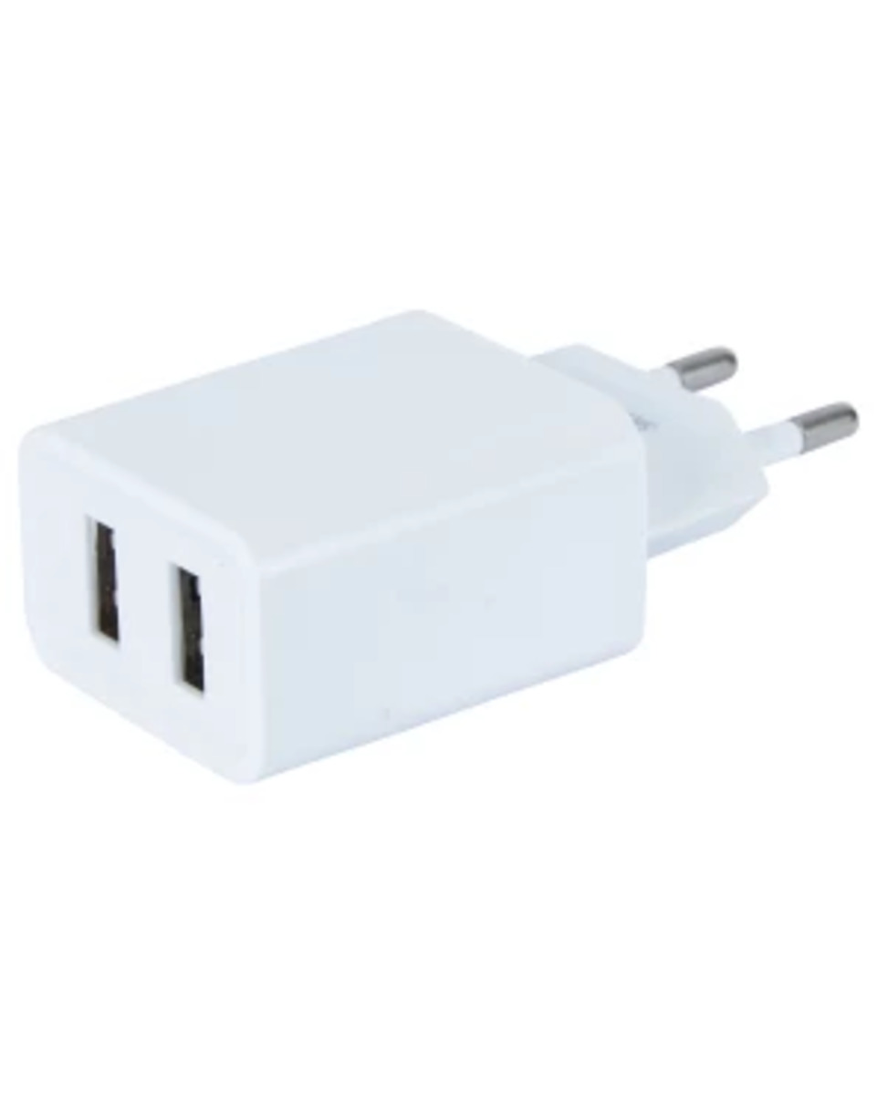 Bild 1 von USB-Ladegerät, 2 Anschlüsse, weiß