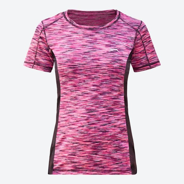 Bild 1 von Damen-Funktions-T-Shirt mit Space-Dye-Muster, Pink