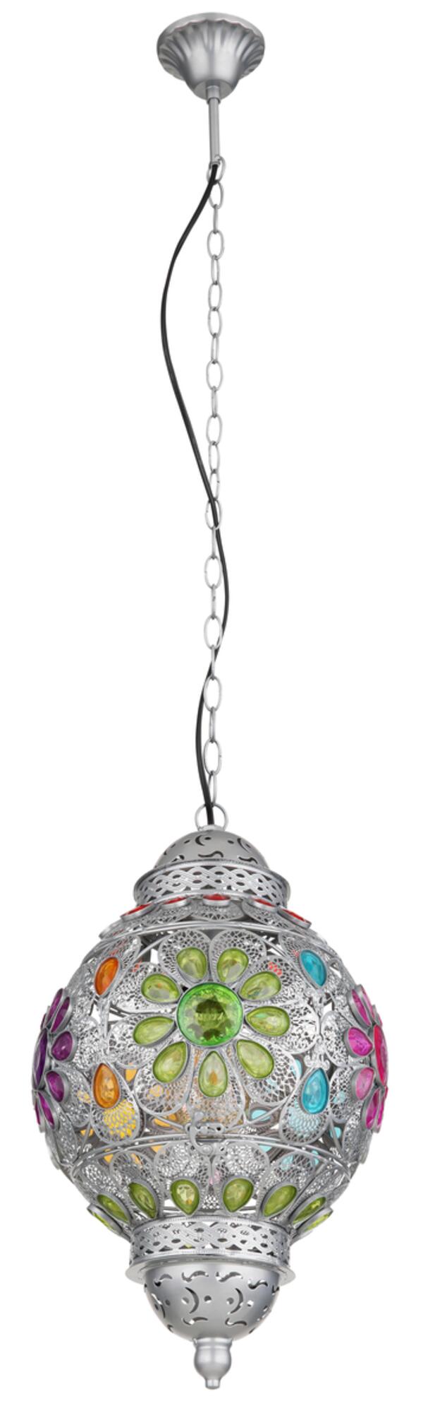 Bild 1 von Hängeleuchte Multicolor max. 40 Watt, Multicolor, Silberfarben