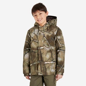 Jacke 100 Treemetic Kinder warm Camouflage Braun|grün