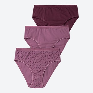 Damen-Rioslip in hochwertigem Design, 3er-Pack, Violet