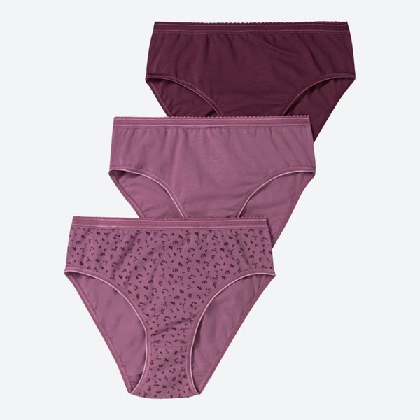 Bild 1 von Damen-Rioslip in hochwertigem Design, 3er-Pack, Violet