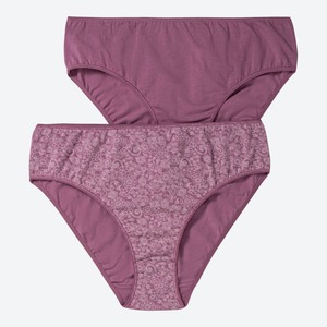 Damen-Rioslip mit Ornamenten, 2er-Pack, Violet