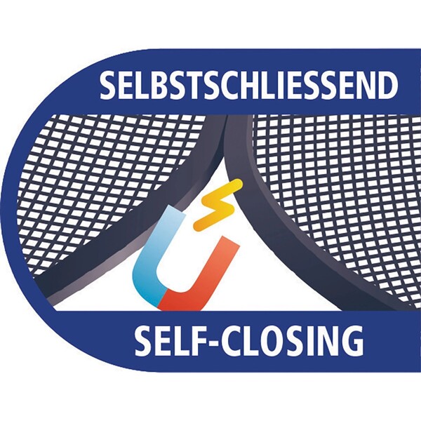 Bild 3 von tesa® Selbstschließender Magnetvorhang 0,80 m x 2,00 m Anthrazit