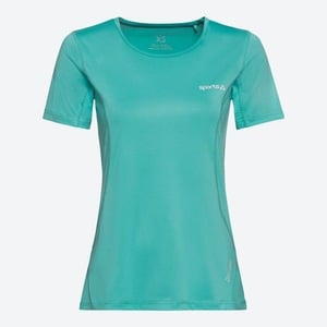 Damen-Funktions-T-Shirt mit Rundhals, Turquoise