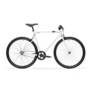 City Bike 28 Zoll Elops Speed 500 Singlespeed/Fixie weiss Weiß