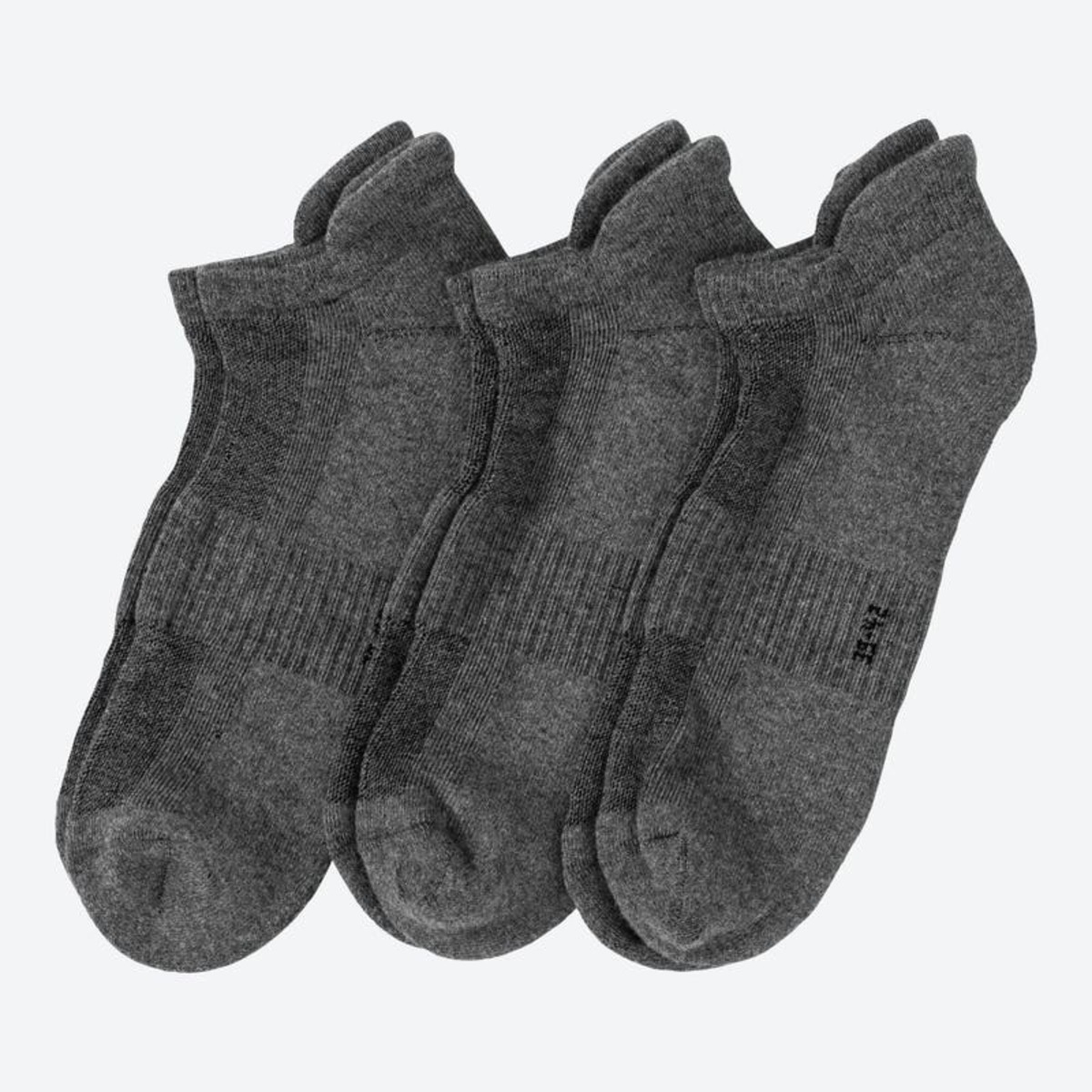 Bild 1 von Sport-Sneaker-Socken mit Fersenschutz, 3er-Pack, Gray