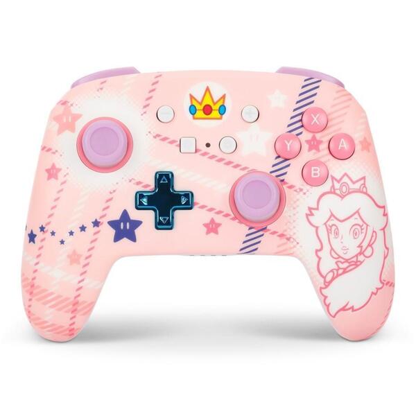 Bild 1 von Enhanced Wireless Controller für Nintendo Switch, Princess Peach Plaid