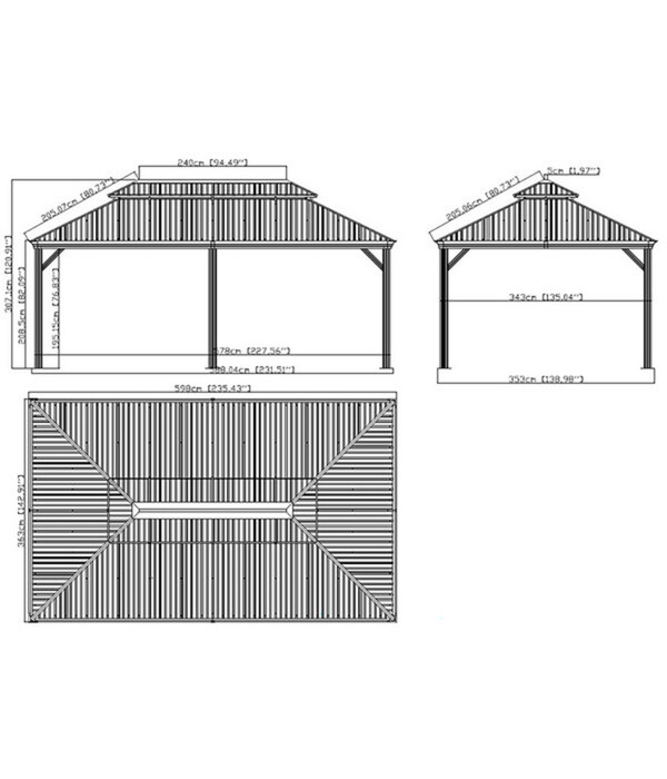 Bild 2 von Sojag Pavillon Messina 12x20