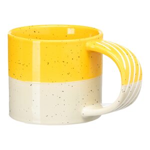 Henkelbecher STRIPE ca. 350ml, gelb