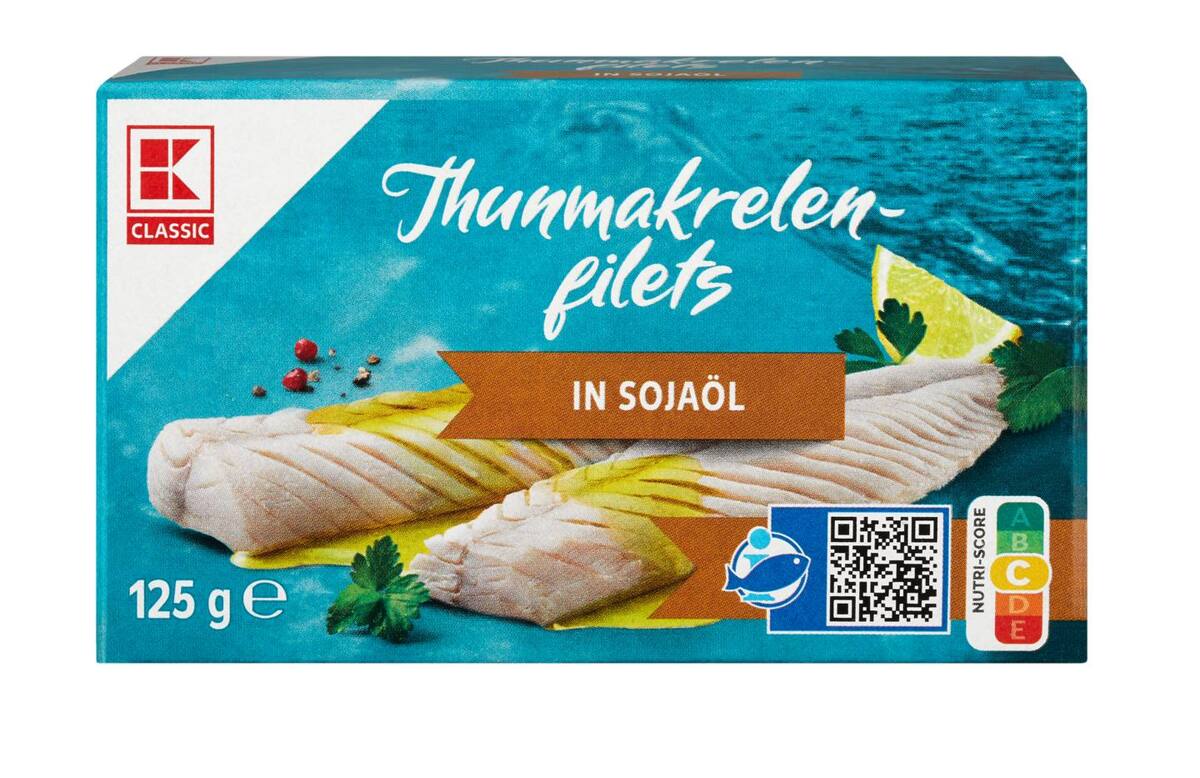 Bild 1 von K-CLASSIC Thunmakrelenfilets, 125-g-Dose