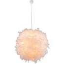 Bild 1 von GLOBO Retrofit Pendelleuchte Katunga 1-flg Weiß 60cm H.130cm Kunststoff,höheneinstellbar,Innen