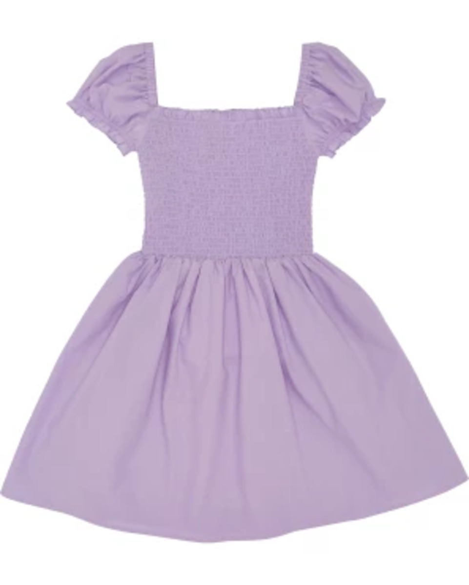 Bild 1 von Kleid mit Smokeffekt, Y.F.K., Puffärmel, flieder