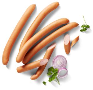 Aus eigener Herstellung Wiener oder Käsewürstchen, 100 g