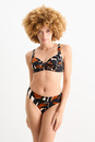 Bild 1 von C&A Bikini-Hose-Mid Waist-LYCRA® XTRA LIFE™-gemustert, Schwarz, Größe: 36