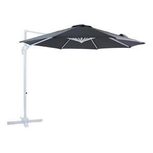AXI Outdoor Living Ampelschirm Marisol grau Metall B/H/L: ca. 300x235x300 cm