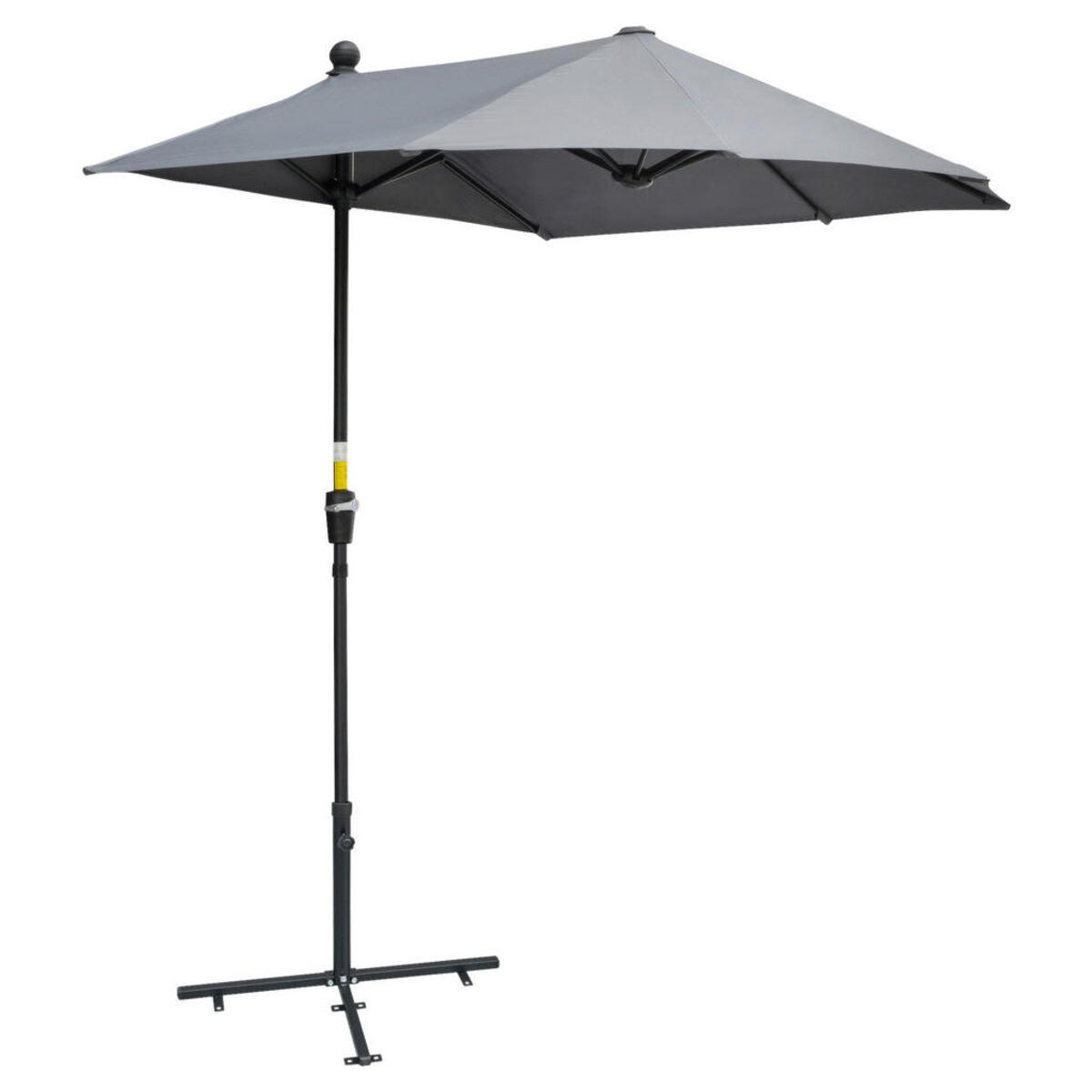 Bild 1 von Outsunny Sonnenschirm dunkelgrau Stahl B/H/L: ca. 200x240x190 cm