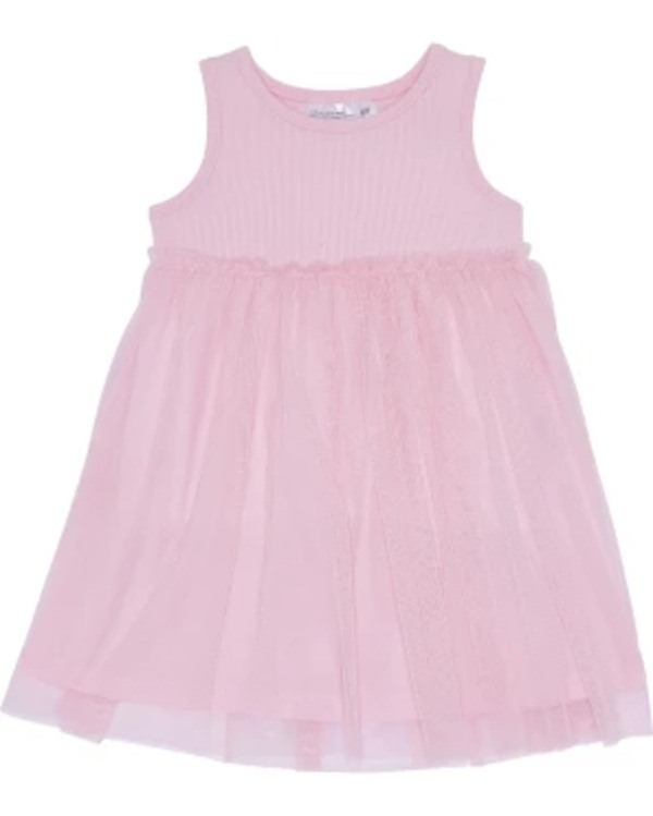 Bild 1 von Tüllkleid in Rosa, Ergee, Rundhalsausschnitt, rosa