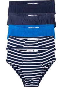 Jungen Slip (5er Pack), 116/122, Blau