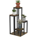 Bild 1 von Outsunny Blumenständer braun MDF B/H/L: ca. 40x81x40 cm