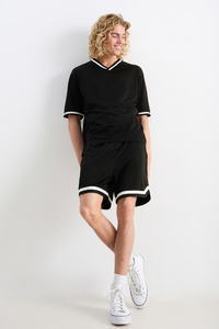 C&A Sweatshorts, Schwarz, Größe: S