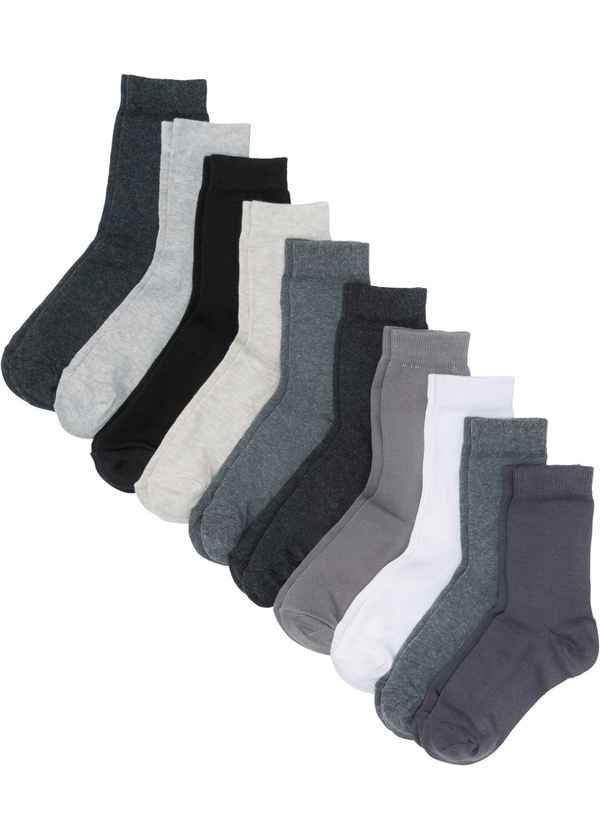 Bild 1 von Socken mit Bio-Baumwolle (10er Pack), 39-42, Grau